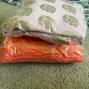 Orange and Pink lehenga